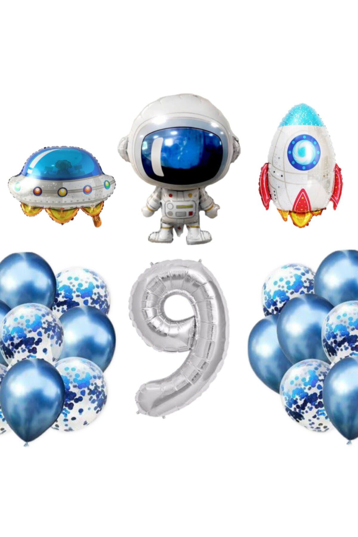 9 Yaş Uzay Temalı Folyo Set