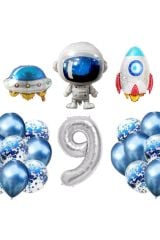 9 Yaş Uzay Temalı Folyo Set