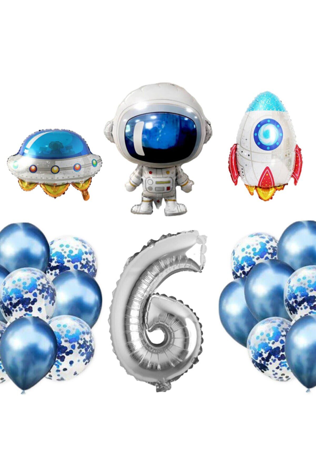 6 Yaş Uzay Temalı Folyo Set