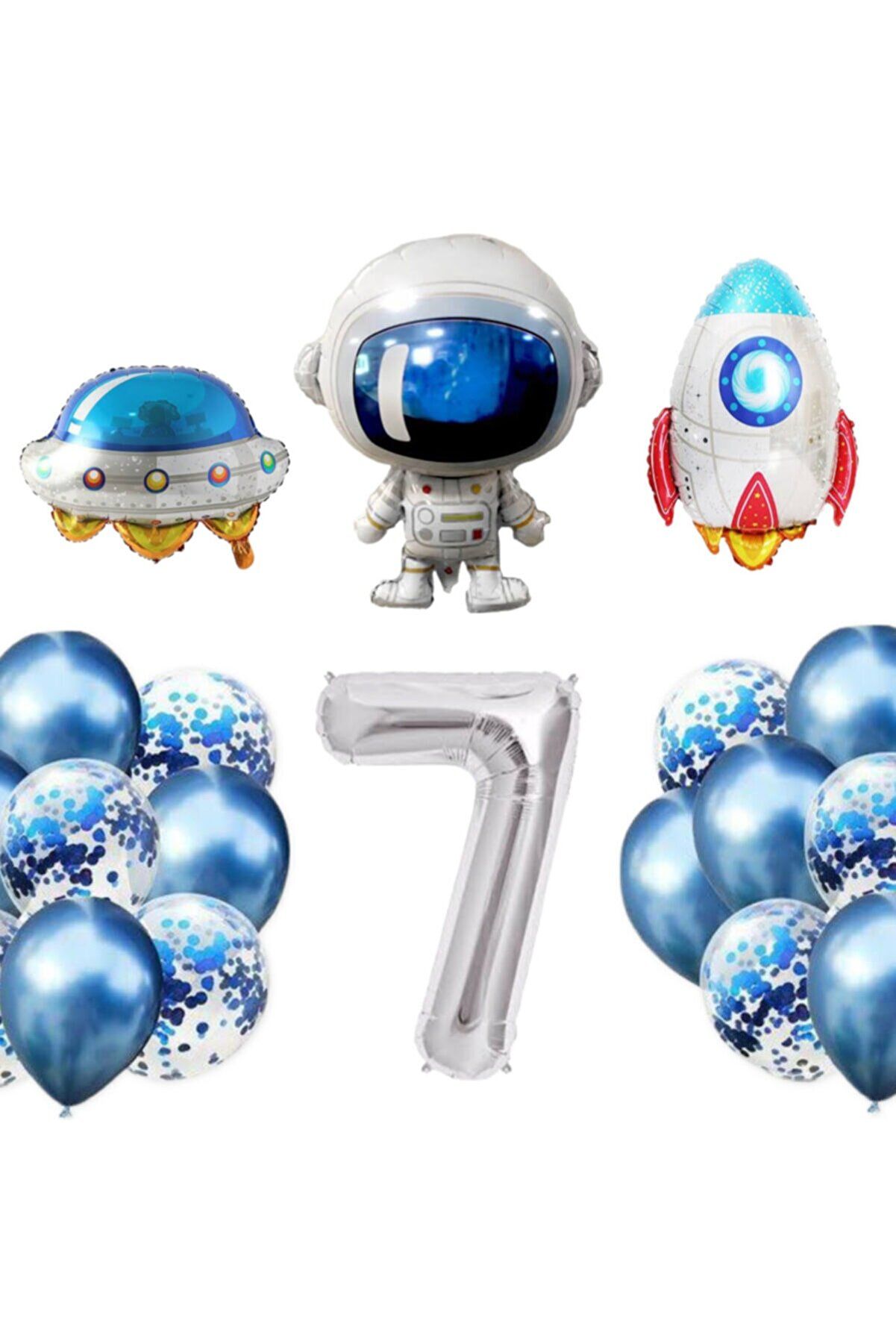 7 Yaş Uzay Temalı Folyo Set