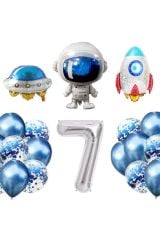 7 Yaş Uzay Temalı Folyo Set