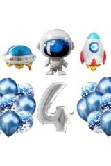 4 Yaş Uzay Temalı Folyo Set