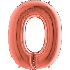 0 Rakam Rose Gold Folyo Balon Doğum Günü Parti Eğlence