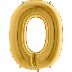 0 Rakam Altın Folyo Balon Parti Doğum Günü Kutlama