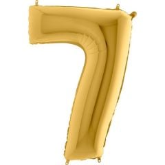 7 Rakam Altın Folyo Balon Parti Doğum Günü Kutlama