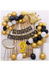 Kral Taçlı Doğum Günü Seti Happy Bırthday