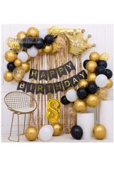 Kral Taçlı Doğum Günü Seti Happy Bırthday