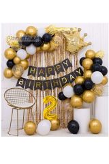Kral Taçlı Doğum Günü Seti Happy Bırthday