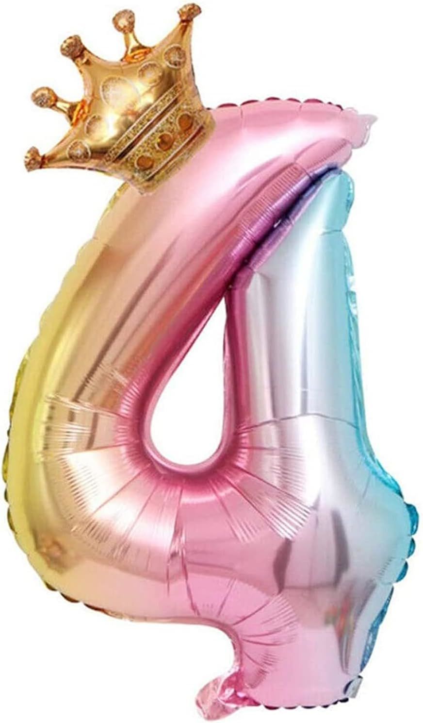 4 Yaş Gökkuşağı Folyo Balon Set
