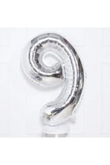 Gümüş 16 İnç Rakam Folyo Balon