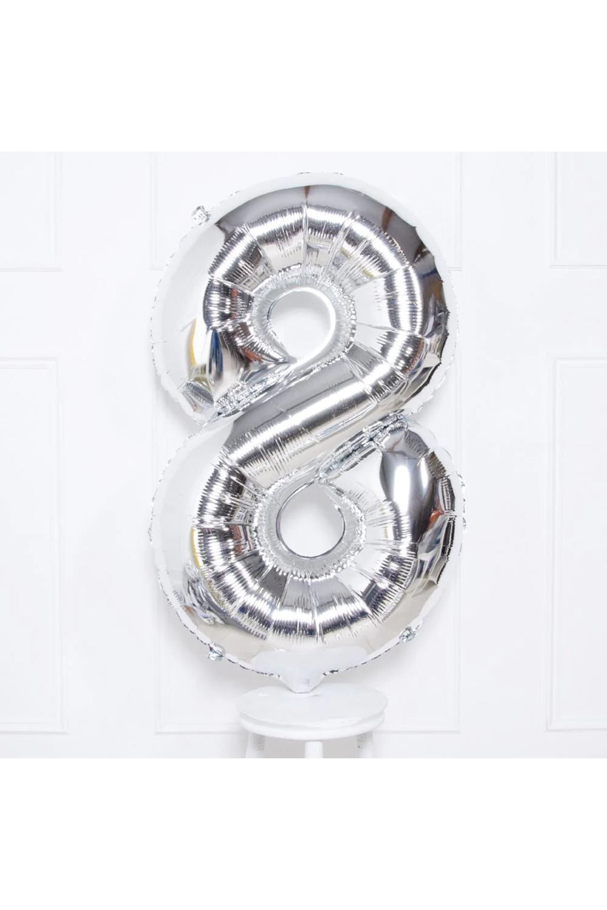 Gümüş 16 İnç Rakam Folyo Balon