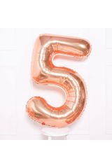 Rosegold Rakam Folyo Balon 16 İnç