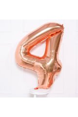 Rosegold Rakam Folyo Balon 16 İnç