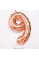 Rosegold Rakam Folyo Balon 16 İnç