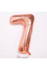Rosegold Rakam Folyo Balon 16 İnç