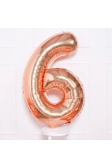Rosegold Rakam Folyo Balon 16 İnç