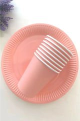 Makaron Pastel Tabak Bardak Doğum Günü Parti Eğlence