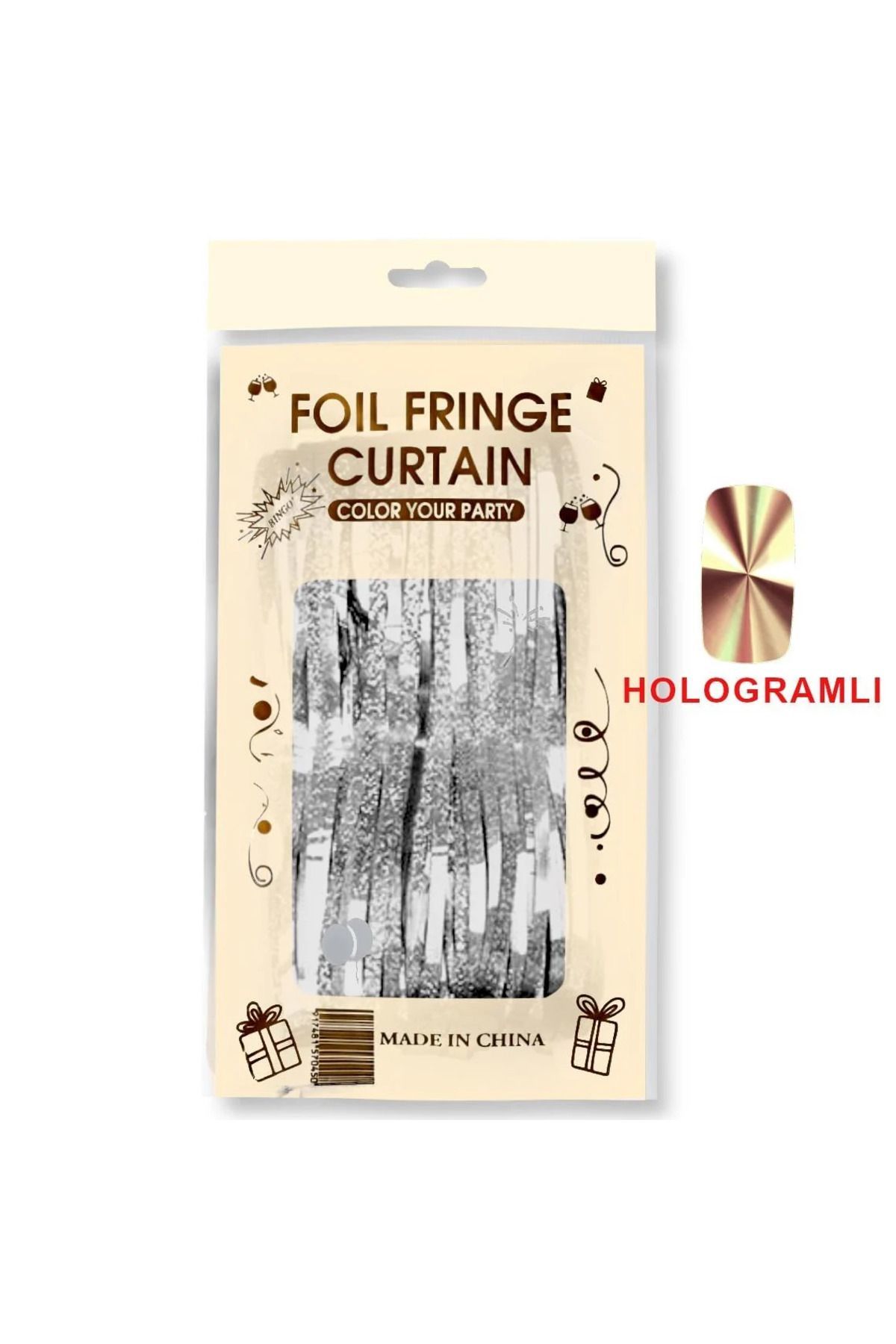 İTHAL METALİZE HOLOGRAM MASA ETEĞİ