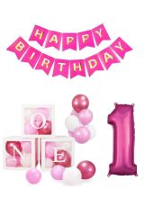 1 Yaş Doğum Günü Konsepti One Happy Bırthday