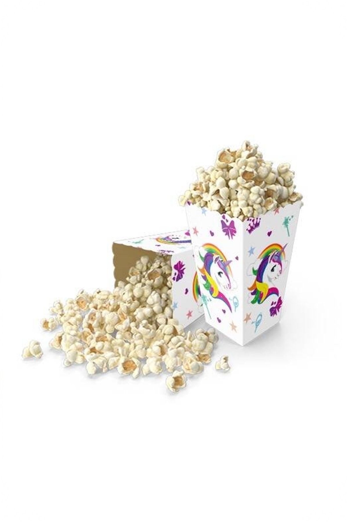 Popcorn Kutusu  Mısır  Cips Kutusu  8 Adet