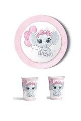 Unicorn Desenli Tabak Bardak Seti