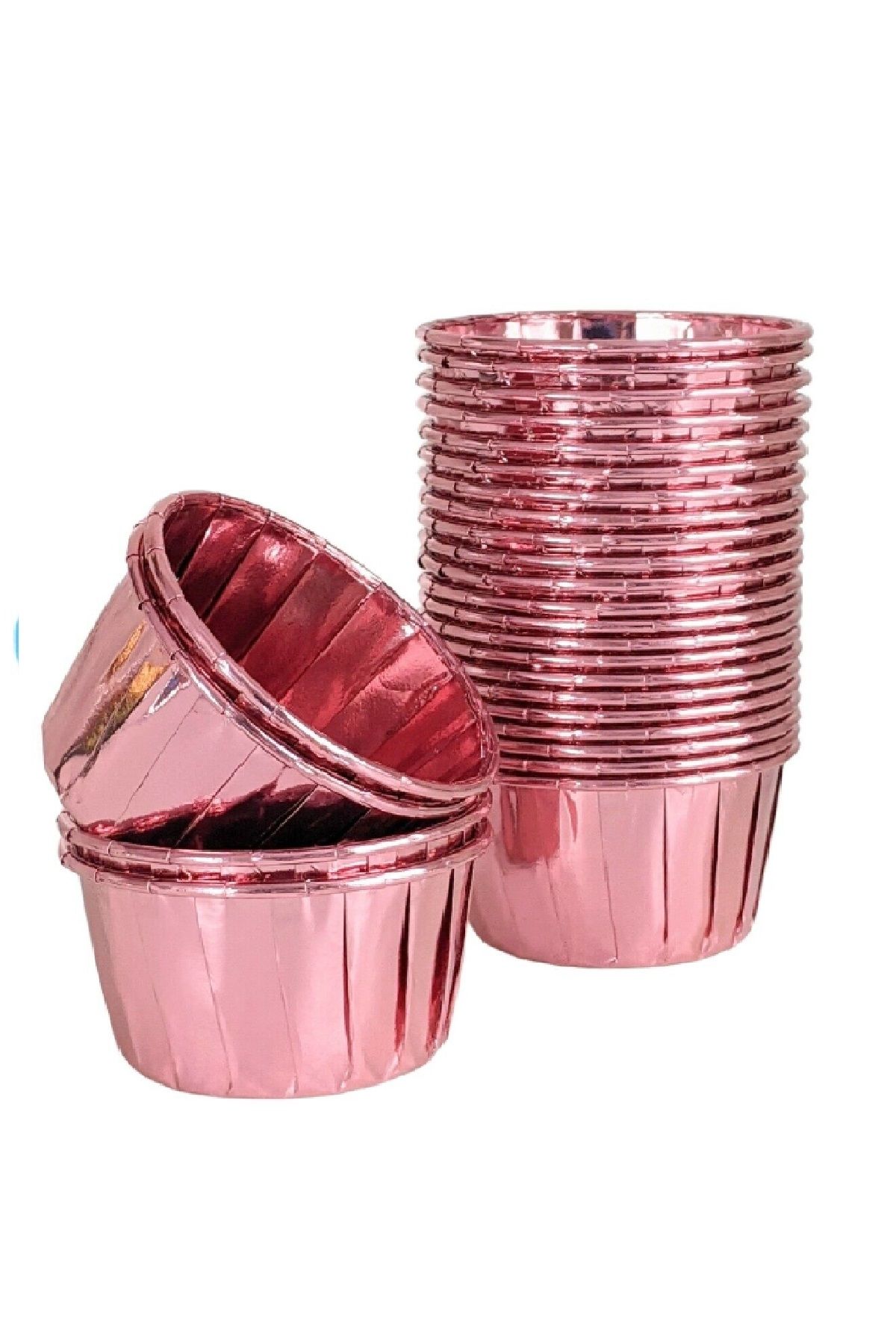 Muffin Kek Kapsülü Rose Gold 25li