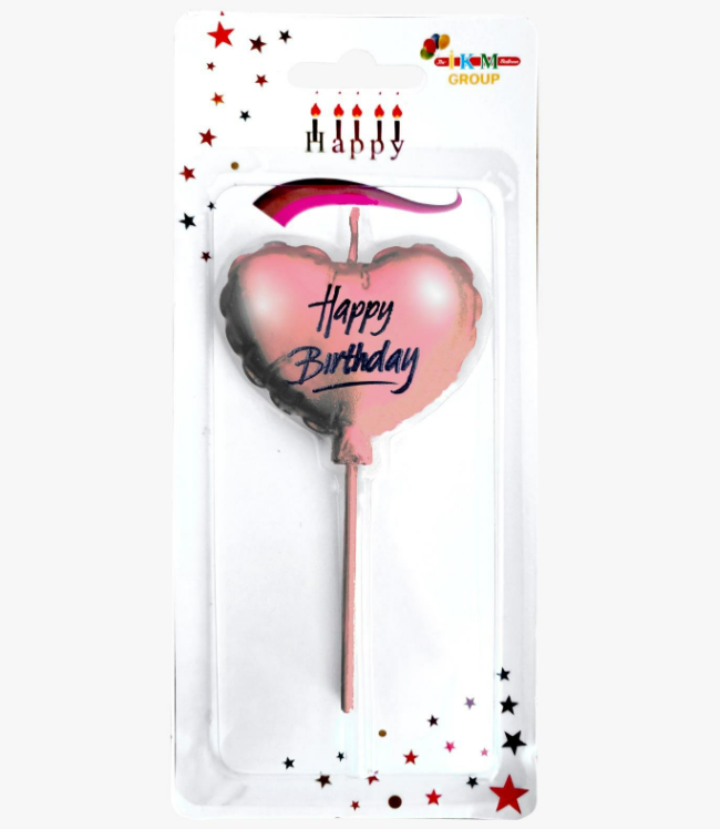 HAPPY BİRTHDAY KALP ROSEGOLD MUM