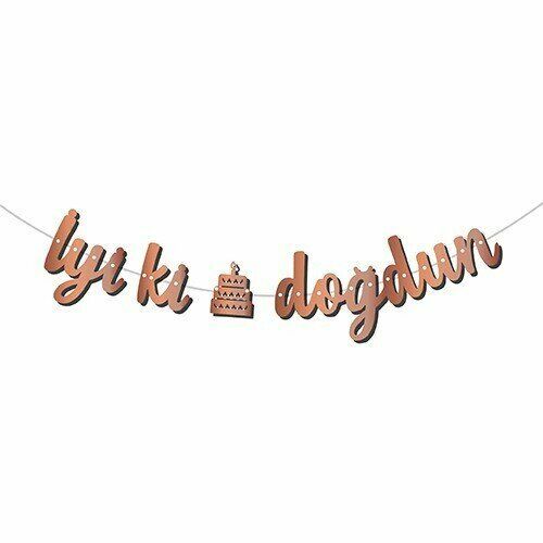 KALİGRAFİ BANNER ROSE İYİ Kİ DOĞDUN