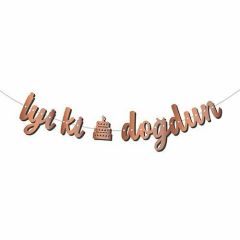 KALİGRAFİ BANNER ROSE İYİ Kİ DOĞDUN