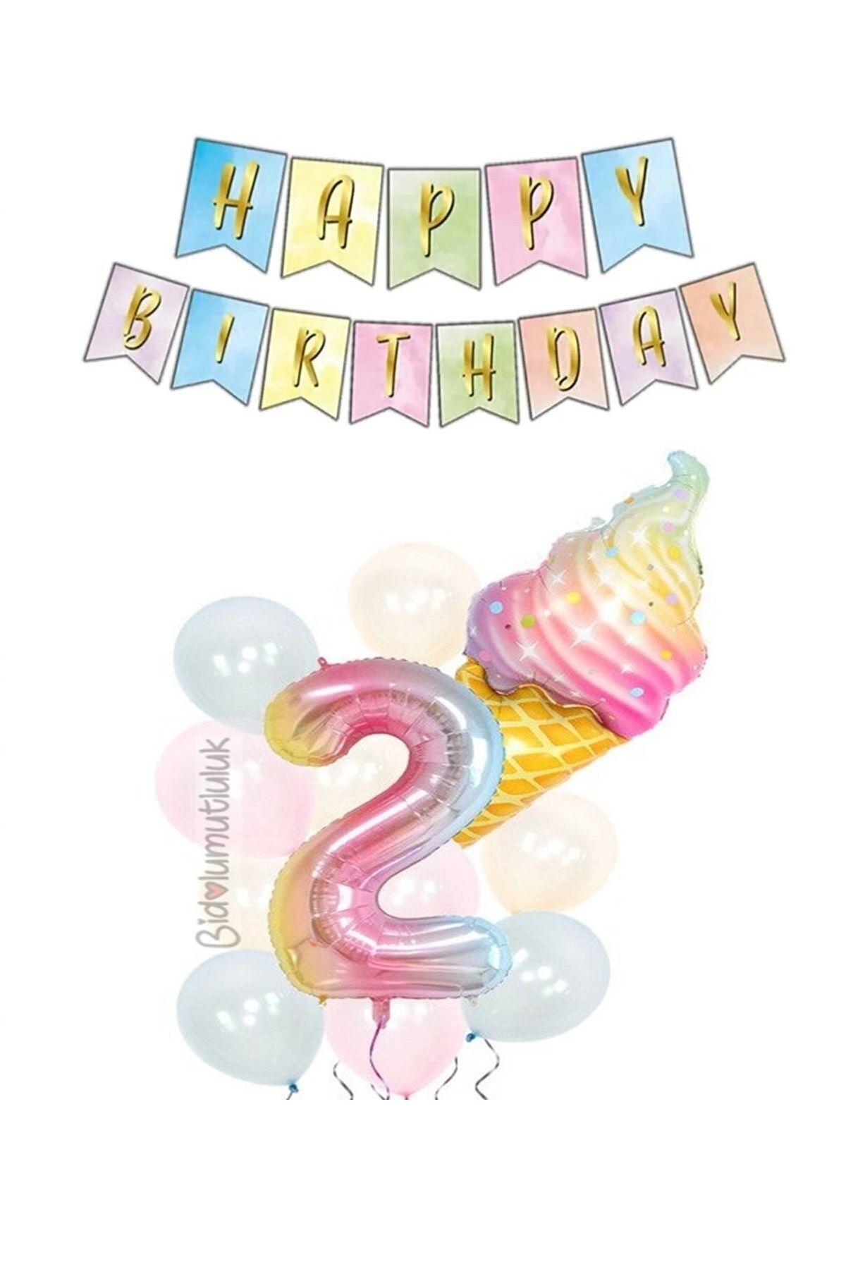 Dondurma Folyo Balon Seti