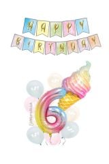 Dondurma Folyo Balon Seti