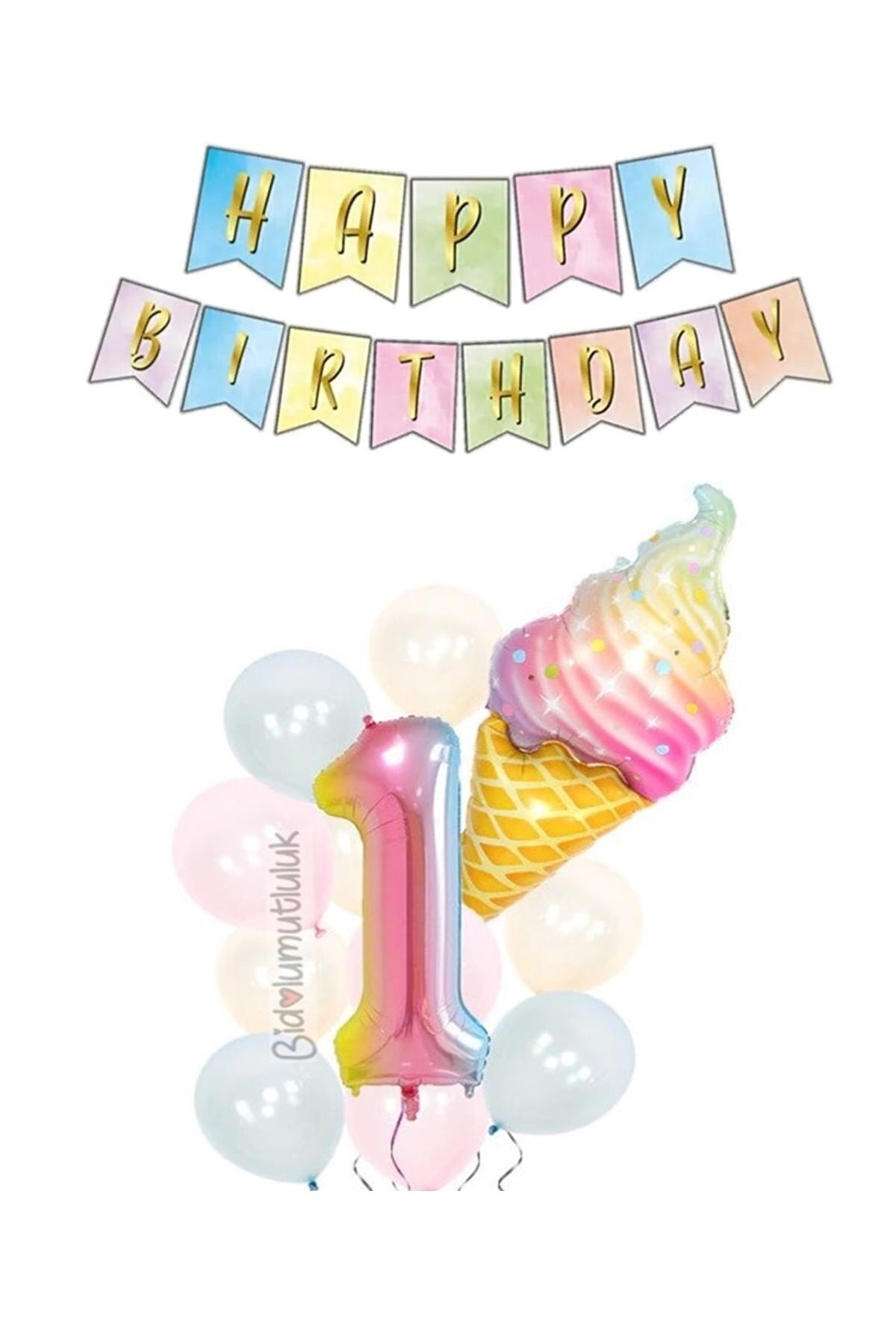 Dondurma Folyo Balon Seti