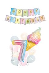 Dondurma Folyo Balon Seti