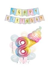 Dondurma Folyo Balon Seti