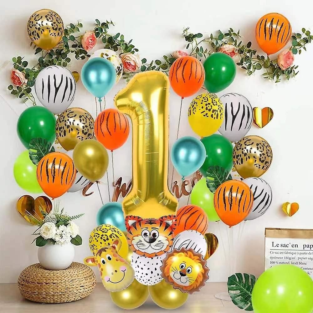 Safari Temalı Balon Dogum Günü Konsepti
