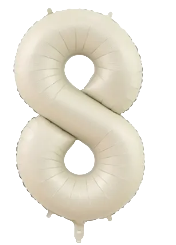 8 Rakam Krem Folyo Balon Doğum Günü Parti Eğlence