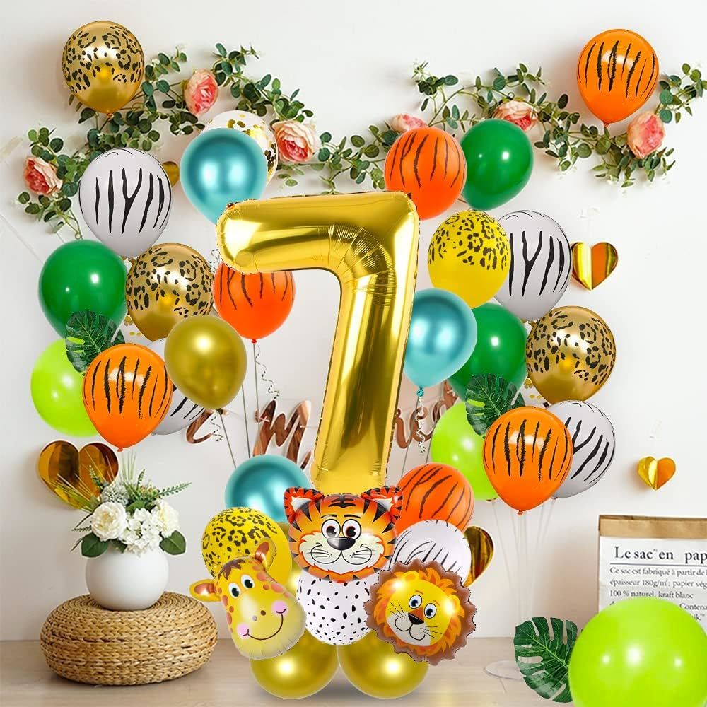 Safari Temalı Balon Dogum Günü Konsepti