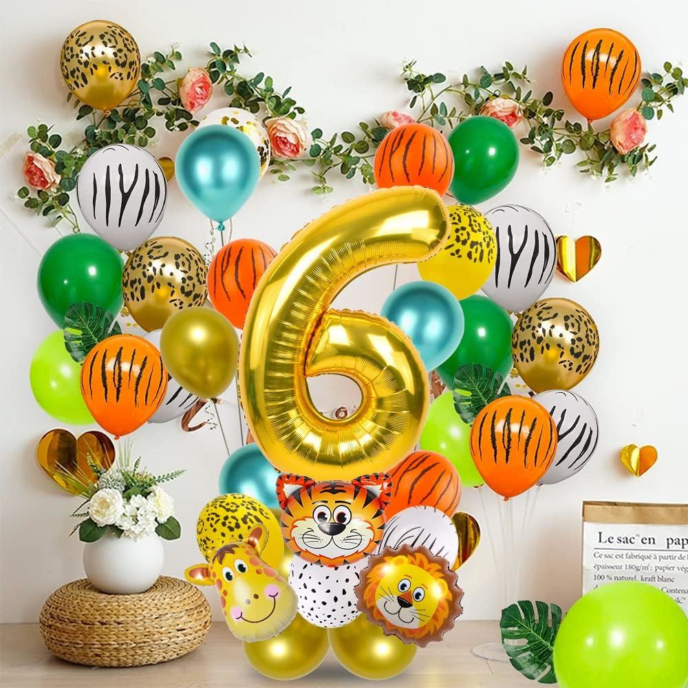 Safari Temalı Balon Dogum Günü Konsepti