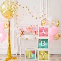 Beyaz Balon Kutusu Makaron Balon