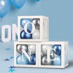 One Balon Kutusu Gold Mavi