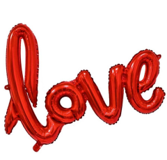 Büyük Love Kırmızı Renk Folyo Balon 65*108cm