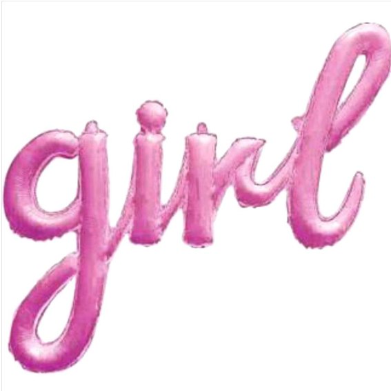 Girl Pembe Folyo Balon